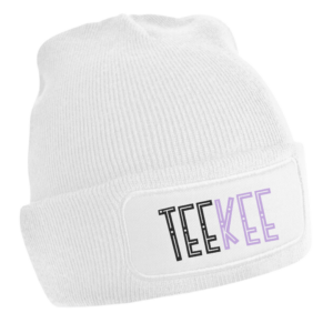 White Beanie | Text