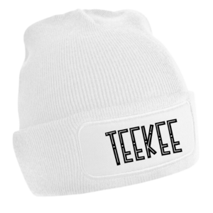 White Beanie | Text
