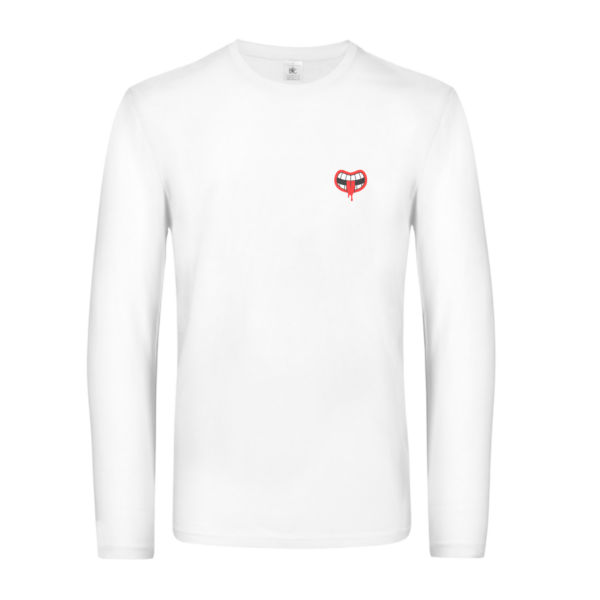 White T-Shirt | Long Sleeve - Image 17
